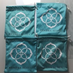 4 Kendra Scott jewelry pouch drawstring bag holder